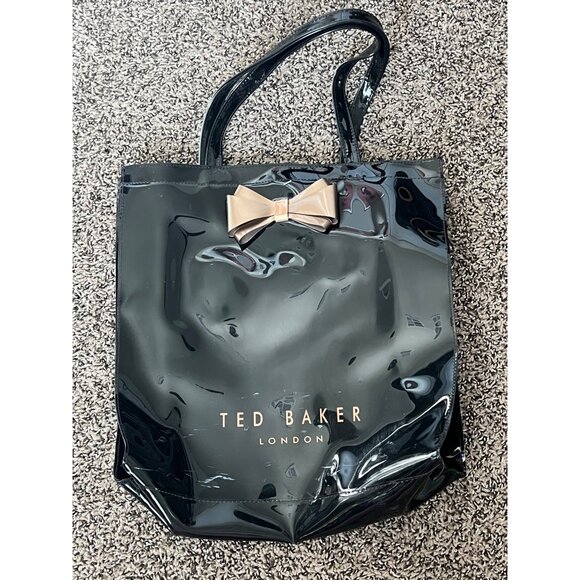 Ted Baker PVC Black Tote Bag - Picture 1 of 4